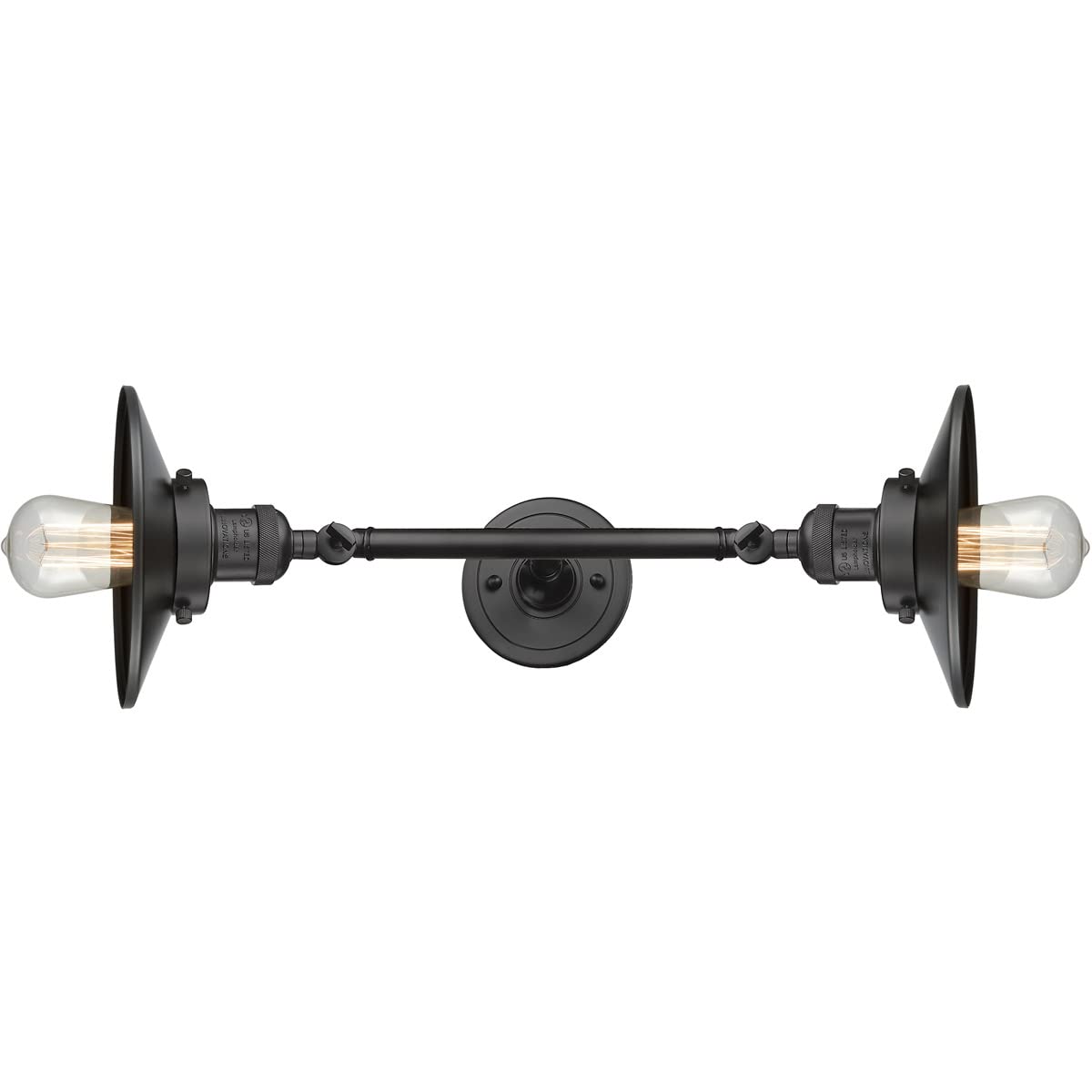 Innovations 208L-OB-M5 2-Light Vertical Bathroom Vanity Lighting Fixture in Oil Rubbed Bronze Finish - Perfect for Modern Bathroom, Powder Room, and Master Suite Decor