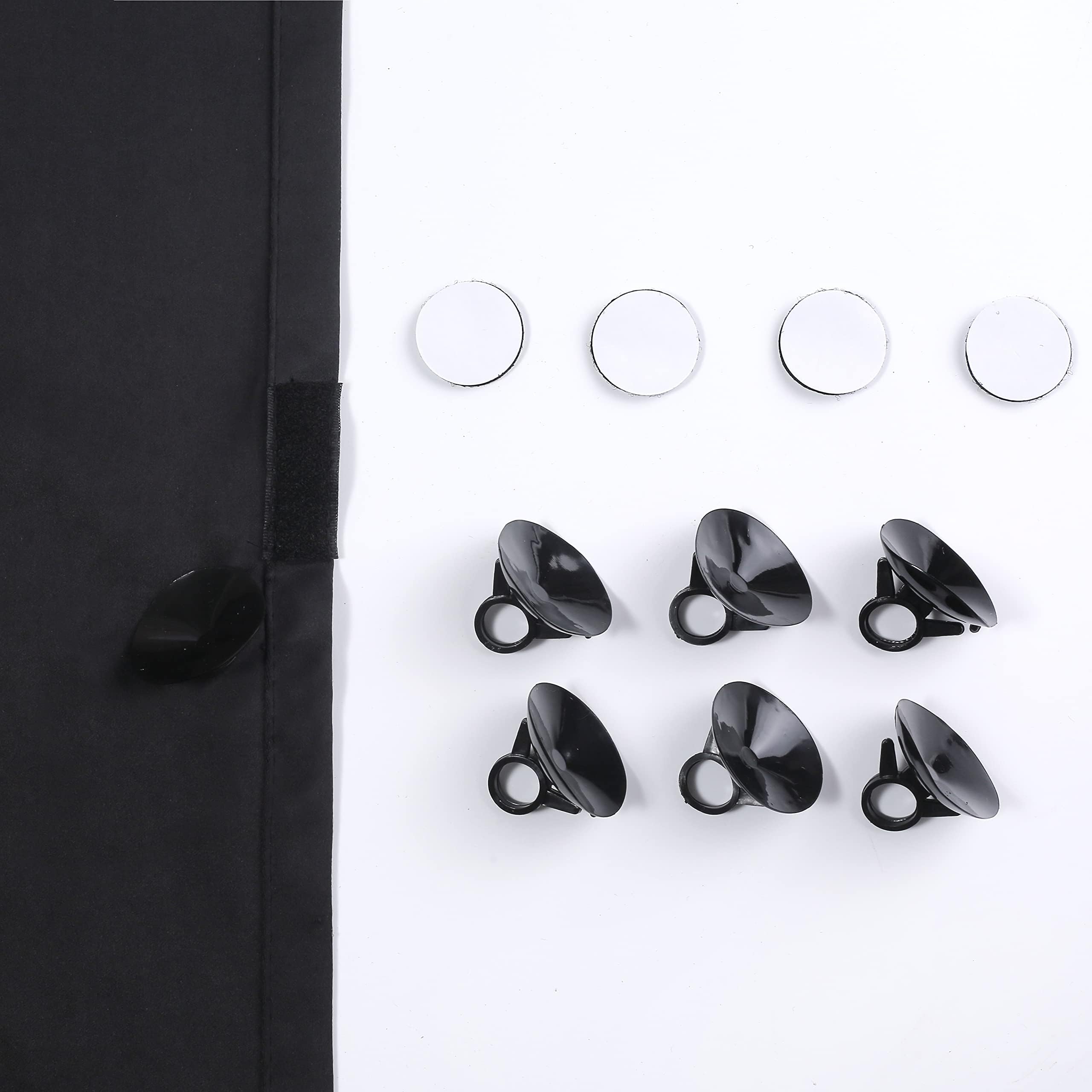 Portable Blackout Curtain with Suction Cups - Adjustable Blackout Shades for Nursery, Kids Bedroom & Travel - 51x71 Inch (130x180cm) - Perfect for Light Control in Baby Rooms, Daytime Naps & Hotel Stays