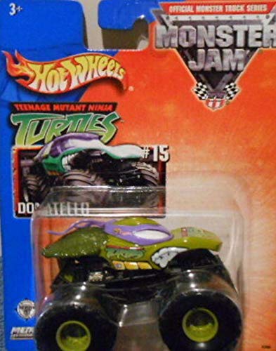 Monster Jam 2003 Teenage Mutant Ninja Turtles Purple MASK Donatello #15 Hot Wheels 1:64 Scale Die Cast Truck - Collectible Toy for Kids, TMNT Fans & Die-Cast Enthusiasts - Perfect for Playtime, Display & Gift Giving