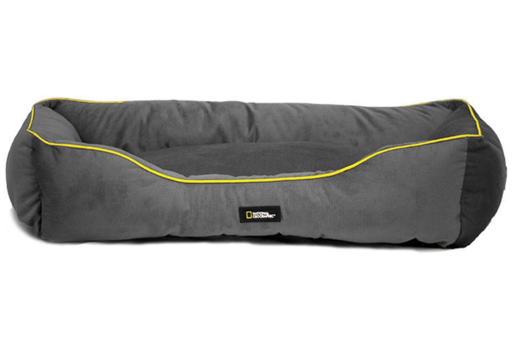 National Geographic Style Grey Moon Dog Bed - Soft & Durable Pet Bed for Small, Medium & Large Dogs - Perfect for Indoor, Outdoor & Travel Use
