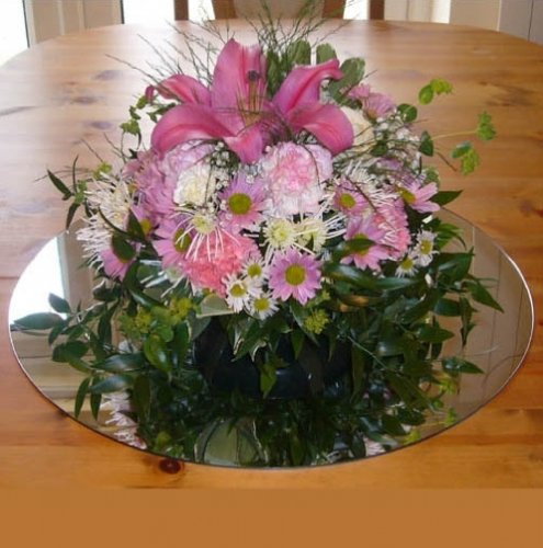 Round Mirror Display Plates - Set of 5, 30cm Diameter - Perfect for Home Decor, Wedding Centerpieces & Retail Displays