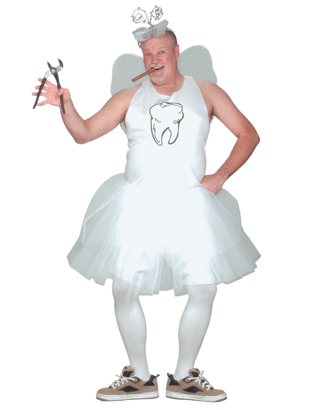Tooth Fairy Plus Size Costume for Adults - Magical Fairy Dress for Halloween, Cosplay & Themed Parties