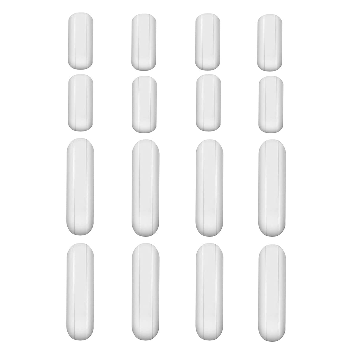 16 PCS PTFE Magnetic Stirring Bar Set - Lab Stirrer Mixer Bars for Chemistry Experiments - 8 Large & 8 Small Spin Mixing Rods - Perfect for Beakers, Flasks & Test Tubes - Scientific Laboratory Equipment
