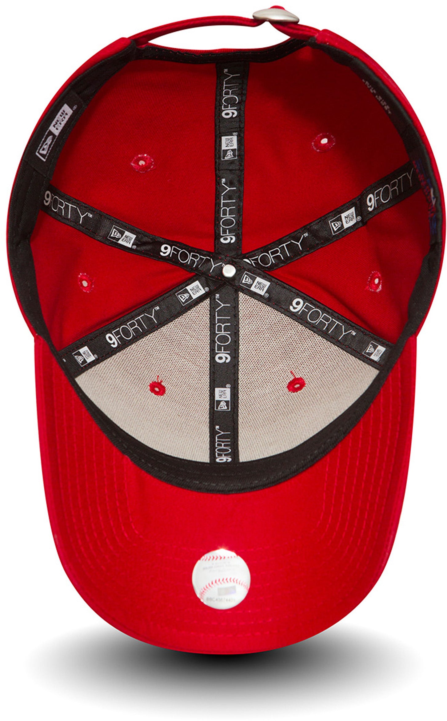New York Yankees New Era 9Forty League Basic Scarlet Baseball Cap for Men & Women - Official MLB Team Logo Hat for Sports Fans, Casual Wear & Outdoor Activities