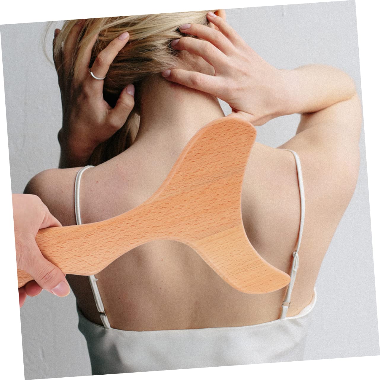 OHPHCALL 2-Pack Wooden Gua Sha Scraper Tools for Body Massage & Relaxation - Handheld Muscle Relief, DIY Body Scraping, and Household Use - Perfect for Pain Relief, Spa Days, and Self-Care Routines