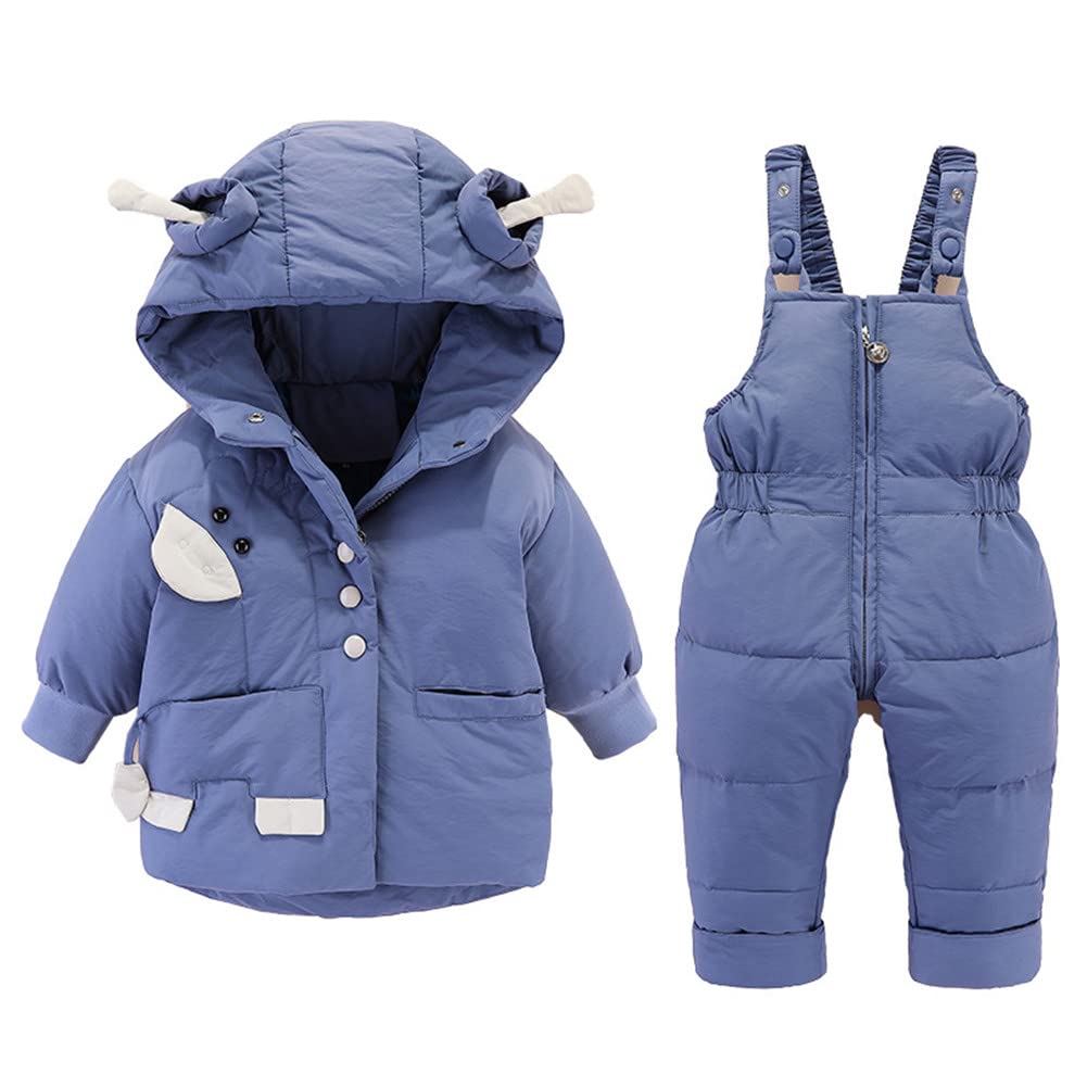 CYLELE MGG Winter Kids Snowsuit Set - 2-Piece Waterproof Jacket & Jumpsuit with Duck Down for Baby Boys & Girls (1-5 Years) | Warm Toddler Outerwear for Snow Play & Winter Adventures