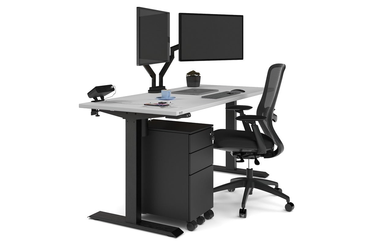 Height Adjustable Desk 1600L x 700W - Ergonomic Standing Desk for Home & Office - Perfect for Work, Study & Gaming