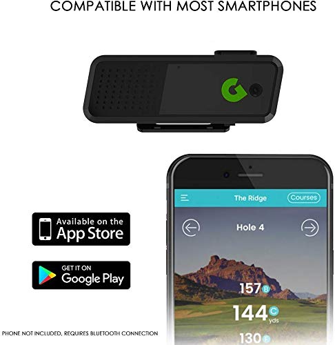 Bluetooth Rangefinder Clip-On Speaker for Smartphones - Wireless Portable Audio for Golf, Hiking & Outdoor Adventures
