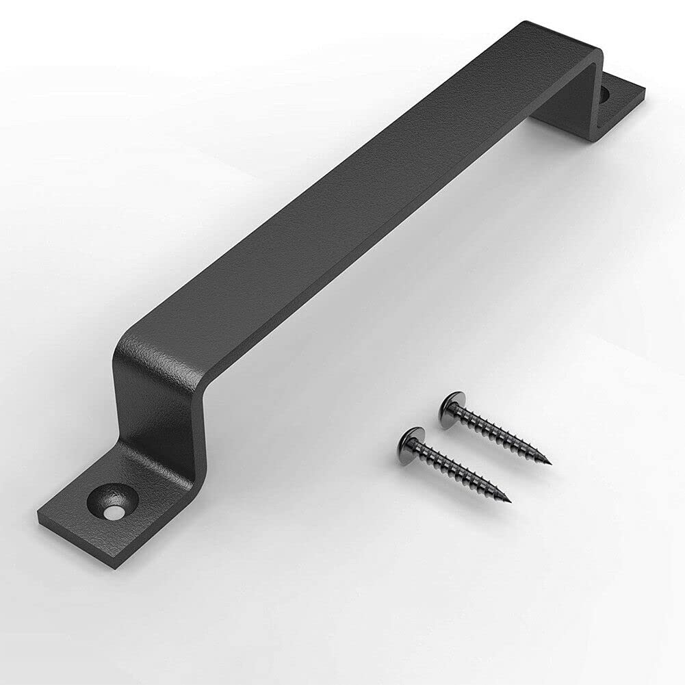 ARMYJY Carbon Steel Barn Door Handle Set - Heavy Duty Pull Handle for Garden, Garage, Cabinet, Closet, Drawer, Shed & Cupboard | Rust-Resistant Hardware for Indoor & Outdoor Use