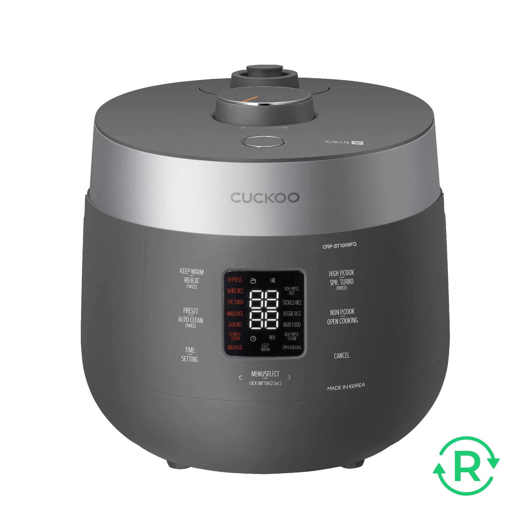 Refurbished HP CRP ST1009F 10-Cup Twin Pressure Rice Cooker - Grade C | Perfect for Small Kitchens, Dorm Rooms & Family Meals