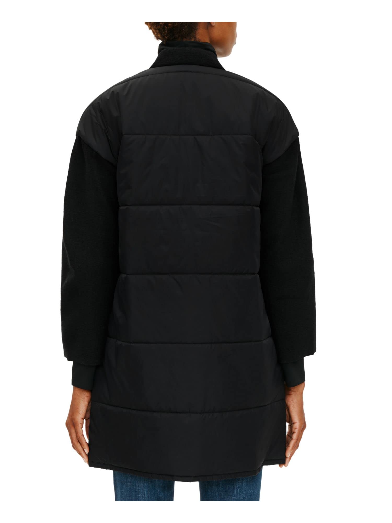 Eileen Fisher Women's Quilted Midi Puffer Coat - Lightweight Warm Winter Jacket for Outdoor Activities & Casual Wear