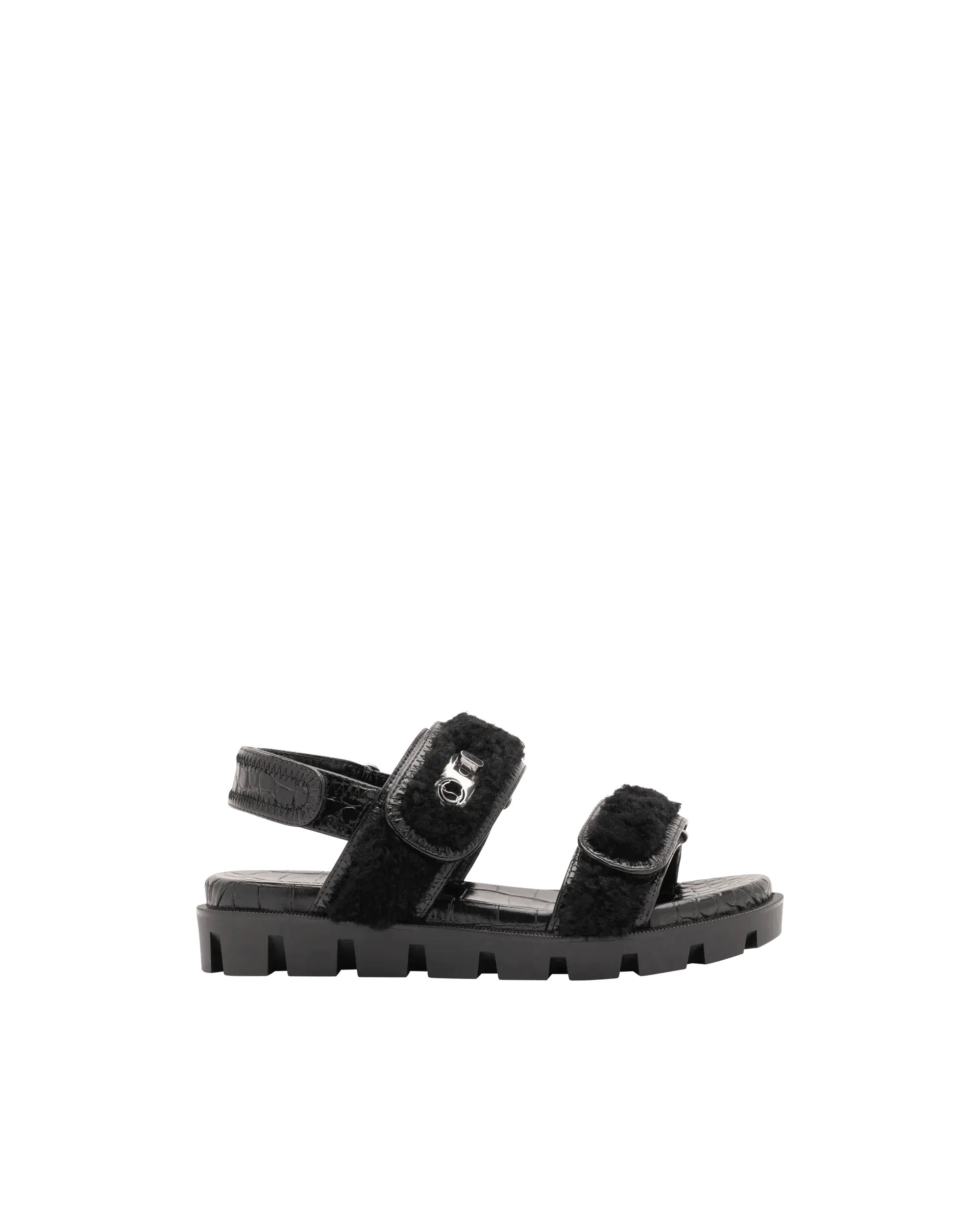 Lock Wool Flat Sandals for Women - Comfortable Summer Slide Sandals with Arch Support - Perfect for Beach, Vacation & Casual Wear