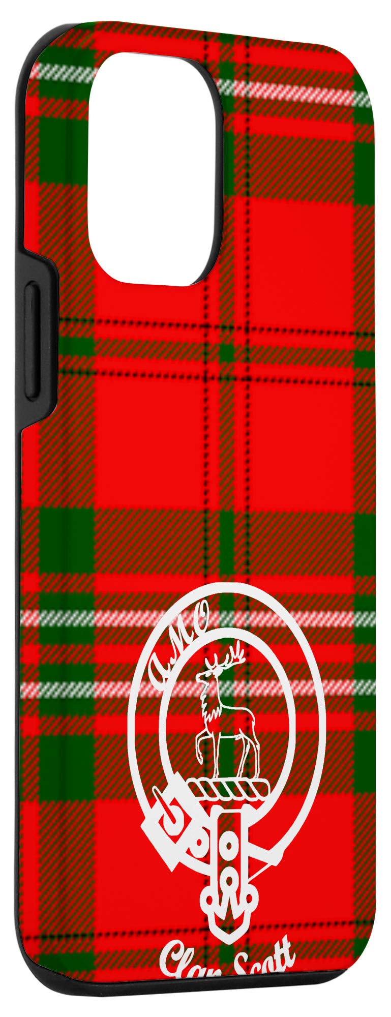iPhone 12 Mini Case with Scottish Tartan Clan Crest - Personalized Surname Protection Cover for Daily Use, Travel & Special Occasions