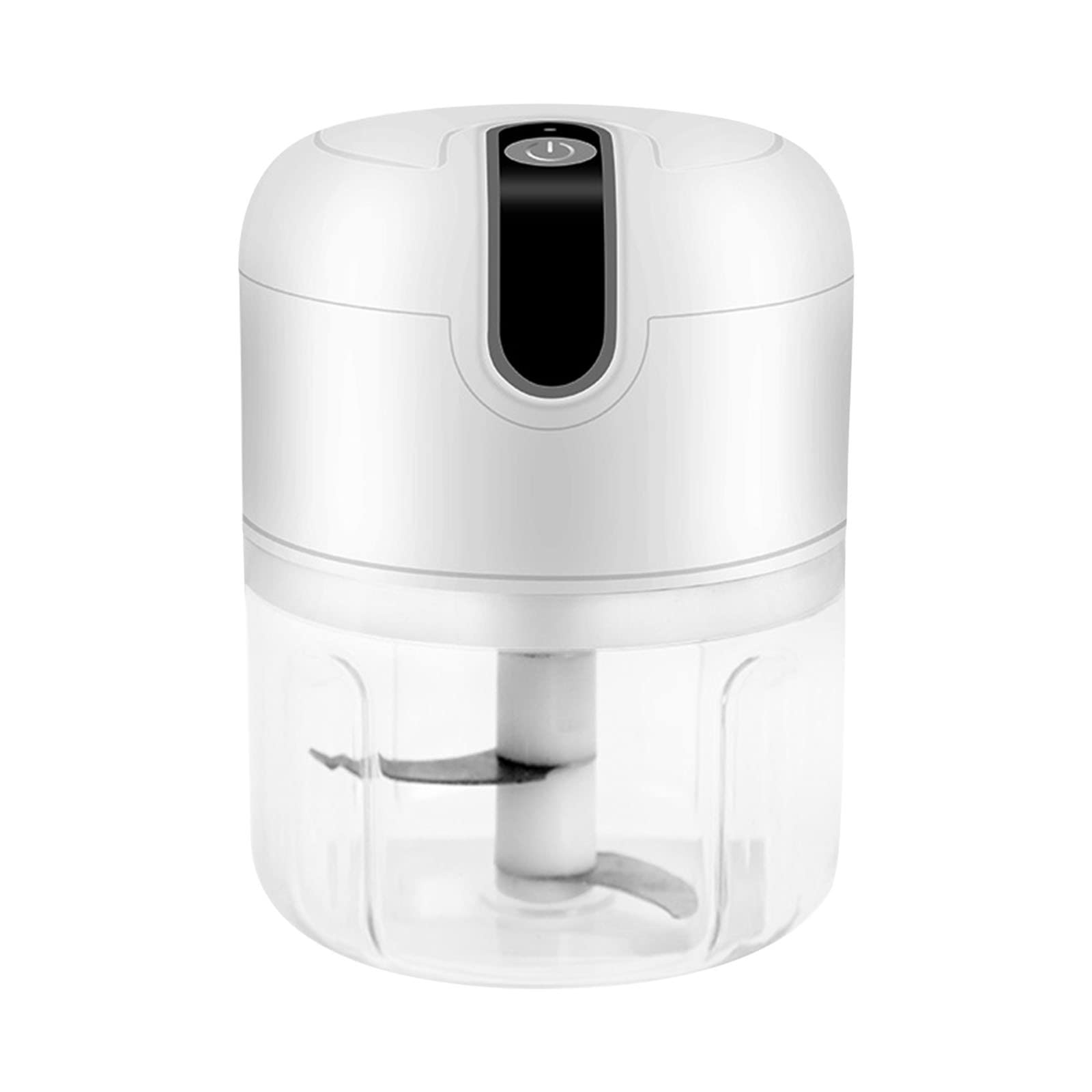USB Rechargeable Mini Electric Food Chopper - Portable Garlic, Vegetable, Meat, Nut Grinder for Cooking, Baby Food & Seasoning | Perfect for Kitchen, Camping & Travel (White)