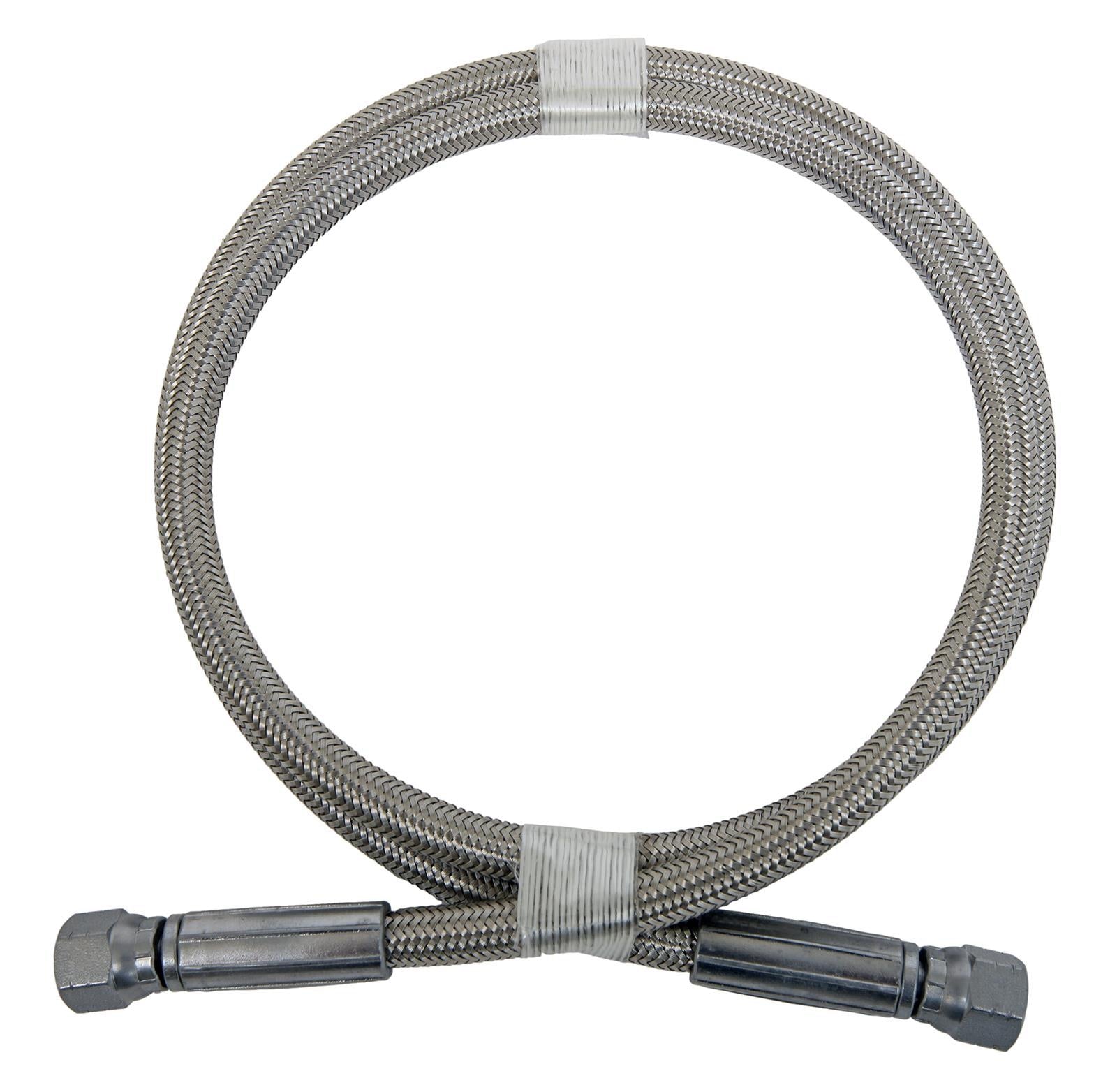 ARB 0740202 Reinforced Hydraulic Hose 0.5M with JIC-04 Fittings - Heavy Duty Oil & Fuel Line for Off-Road Vehicles, Construction Equipment & Hydraulic Systems