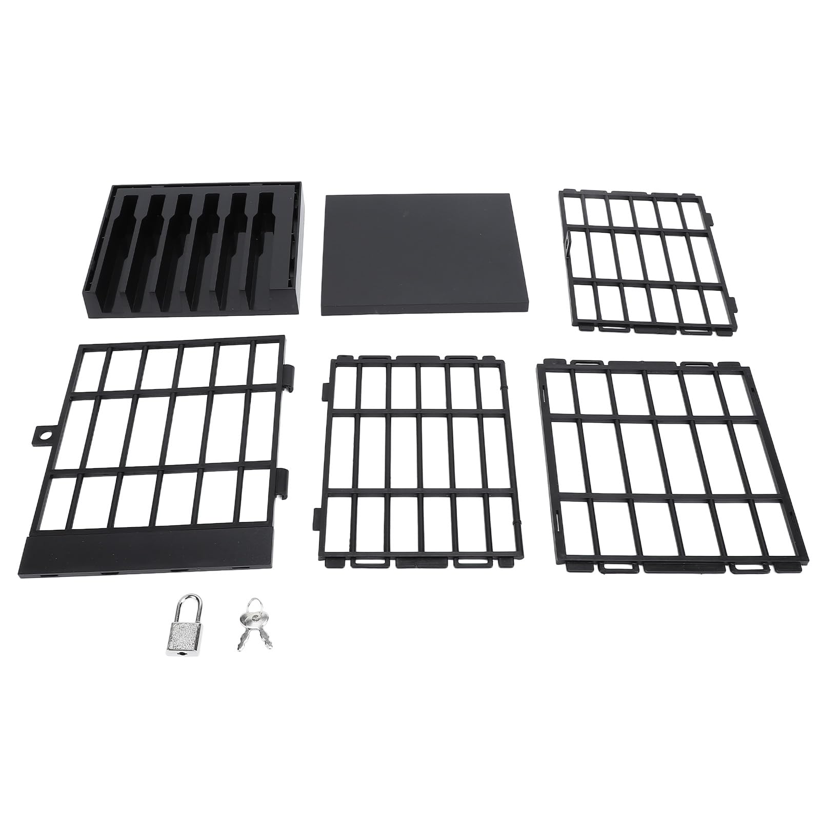 Fockety Lockable Cell Phone Jail Box with Keys - 5.1x5.9x7.5in Mobile Phone Prison Cage for Classroom, Home & Office - Perfect for Study Focus, Family Time & Productivity Enhancement
