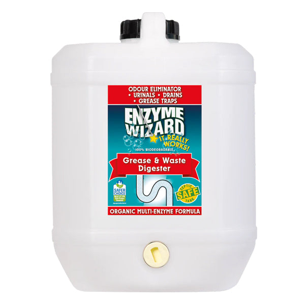 Enzyme Wizard Grease & Waste Digester - Organic Drain Cleaner for Kitchen Sink, Shower & Septic System | Fast-Acting, Eco-Friendly Drain Maintenance Solution