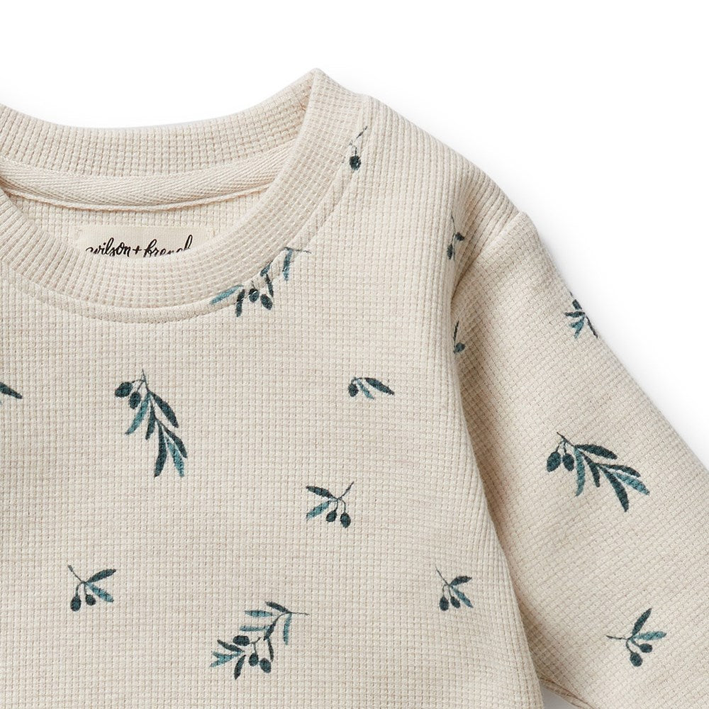 Organic Waffle Set for Babies & Toddlers - Little Olive Soft Cotton Waffle Knit Outfit - Perfect for Playtime, Sleepwear & Photo Shoots