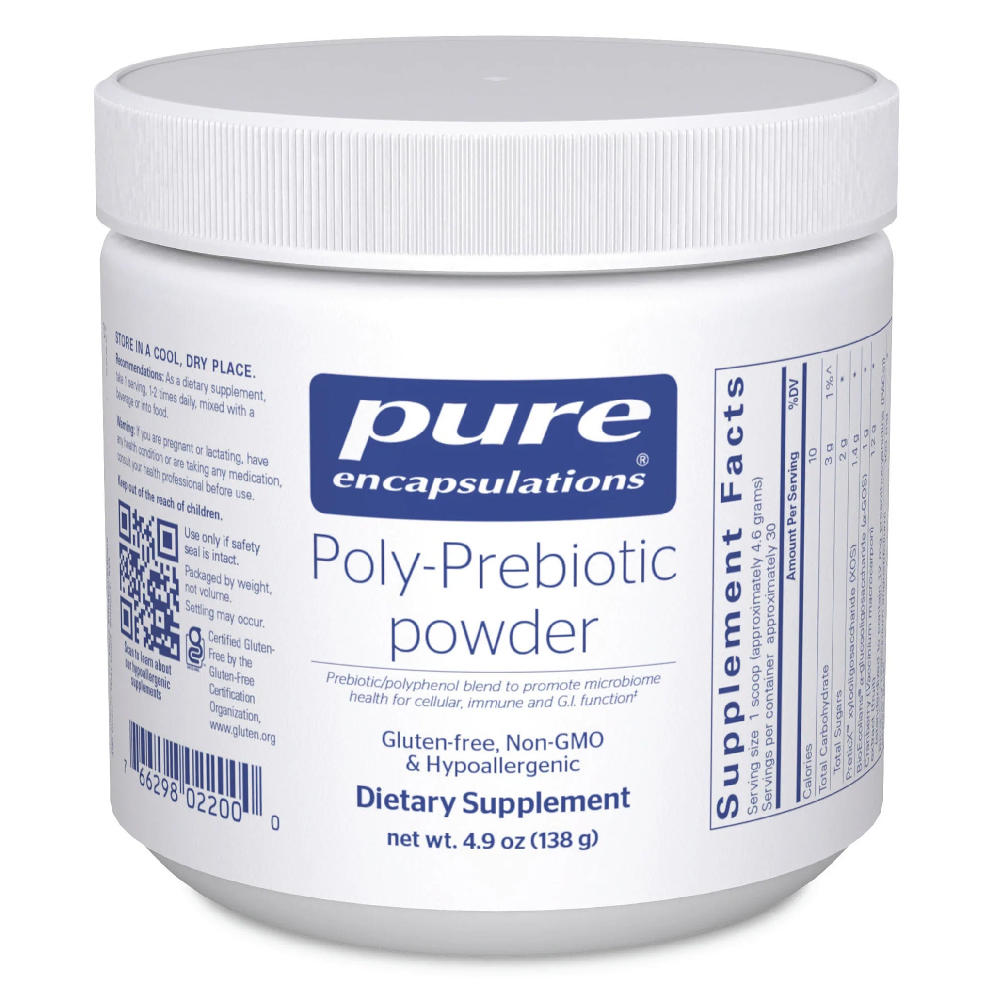 Poly Prebiotic Powder for Gut Health - Digestive Support & Immune Boost - Perfect for Smoothies, Yogurt & Baking | Vegan & Gluten-Free Supplement