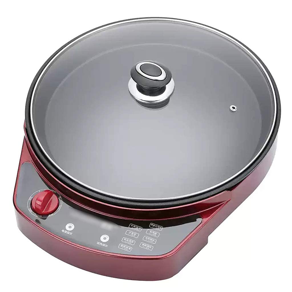 JJINPIXIU 1200W Electric Skillet with Glass Lid - Nonstick Deep Fryer & Pancake Maker for Home Cooking, Perfect for Pancakes, Crepes, Omelets & Snacks - Ideal for Breakfast, Brunch & Family Gatherings