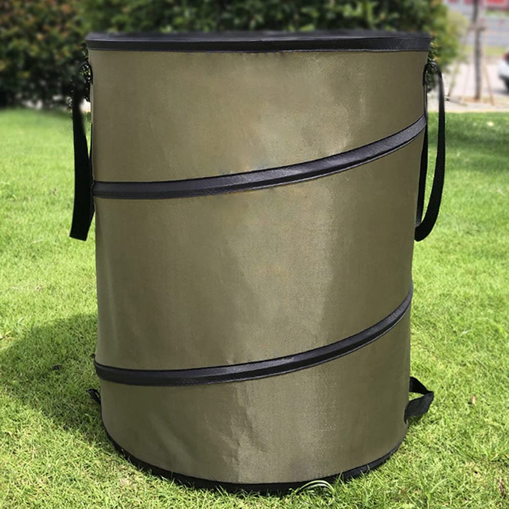 10 Gallon Collapsible Lawn & Leaf Waste Bag - Reusable Camping Trash Can, Yard Waste Container & Recycling Bin | Perfect for Outdoor Camping, Gardening, Yard Cleanup & Home Organization