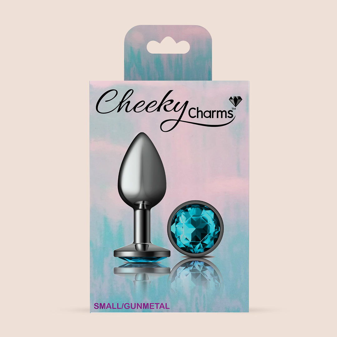 Cheeky Charms Gunmetal Round Plug Earrings - Lightweight Metal Body Jewelry for Belly Button, Nose & Cartilage Piercings | Perfect for Parties, Festivals & Everyday Wear