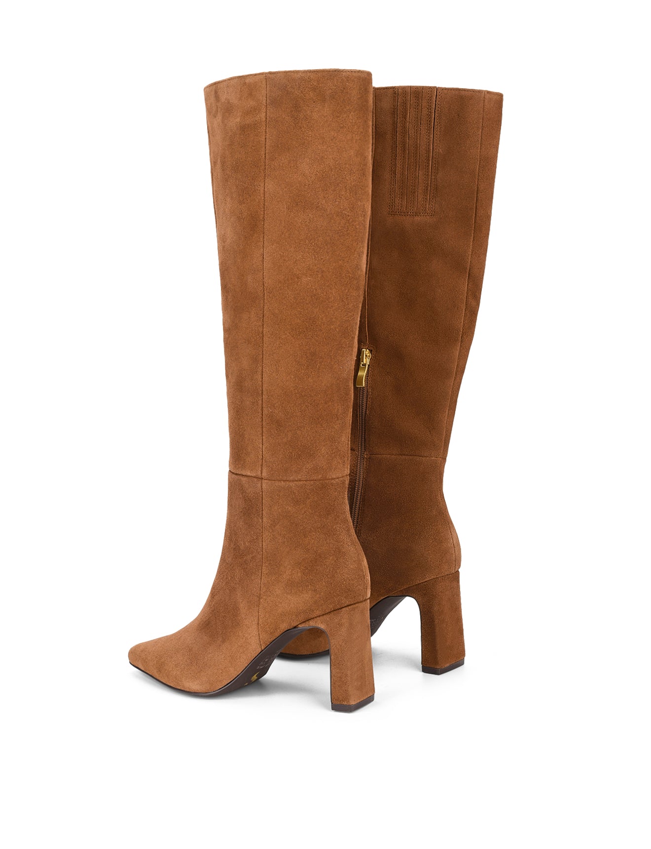 Cacey Women's Long Boots in Tobacco Brown Suede - Stylish Knee-High Winter Boots for Casual Outfits & Office Wear