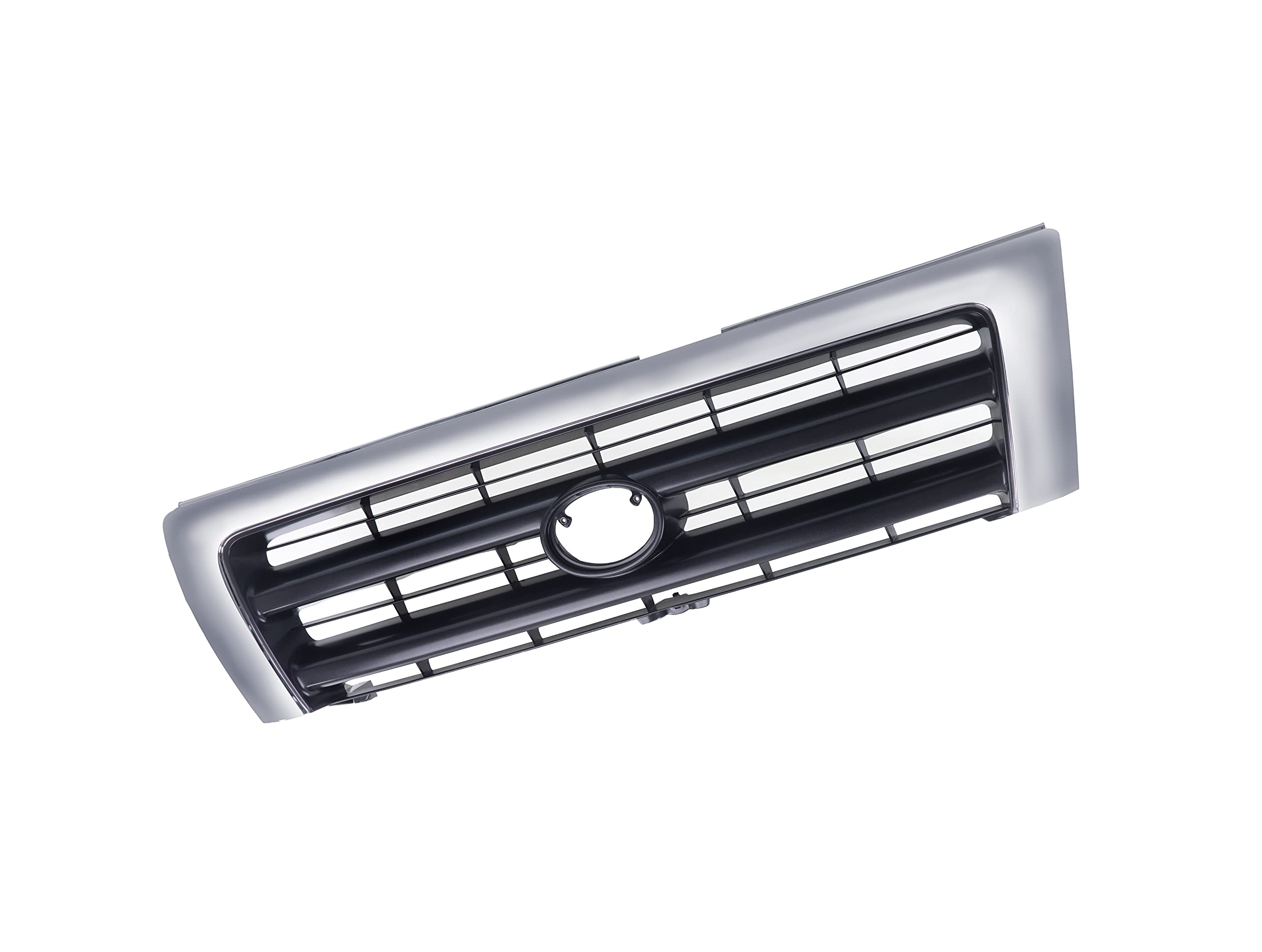Chrome Front Grille with Dark Argent Insert for 1998-2000 Toyota Tacoma Pickup Truck | Durable Auto Exterior Upgrade | Perfect for Off-Roading & Custom Truck Modifications