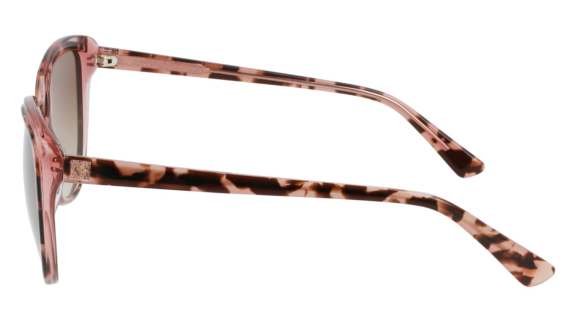 Anne Klein Women's AK7077 Rectangular Sunglasses - UV Protection, Polarized Lenses, Lightweight Frame - Perfect for Driving, Beach & Outdoor Activities