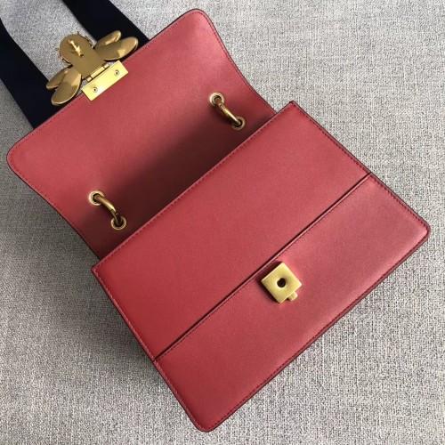 Gucci Queen Margaret Genuine Leather Handbag for Women - Red Crossbody Purse | Perfect for Work, Travel & Evening Events