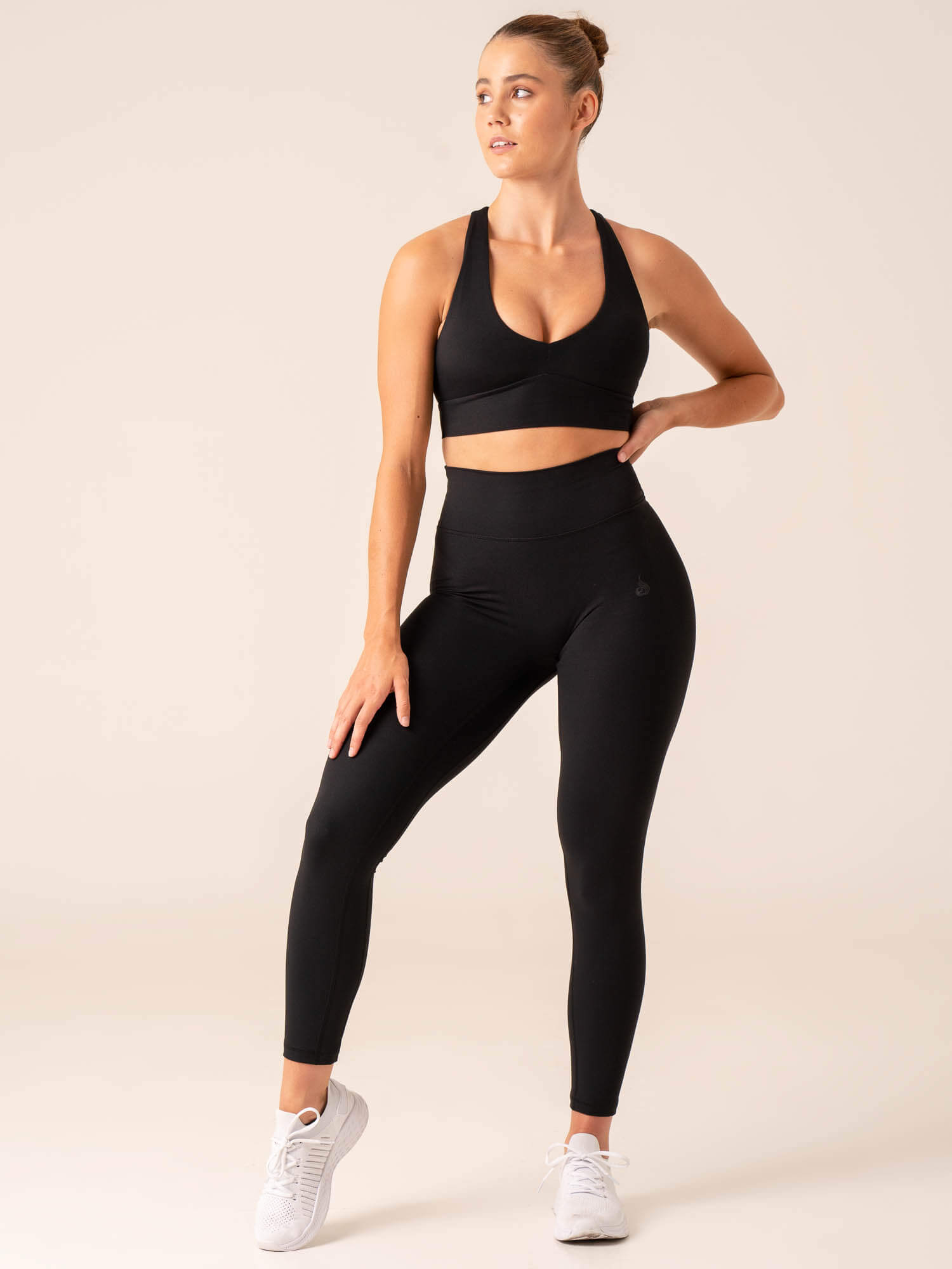 NKD Embody High Impact Sports Bra for Women - Breathable & Supportive Workout Top - Black - Ideal for Running, Yoga & Gym Training