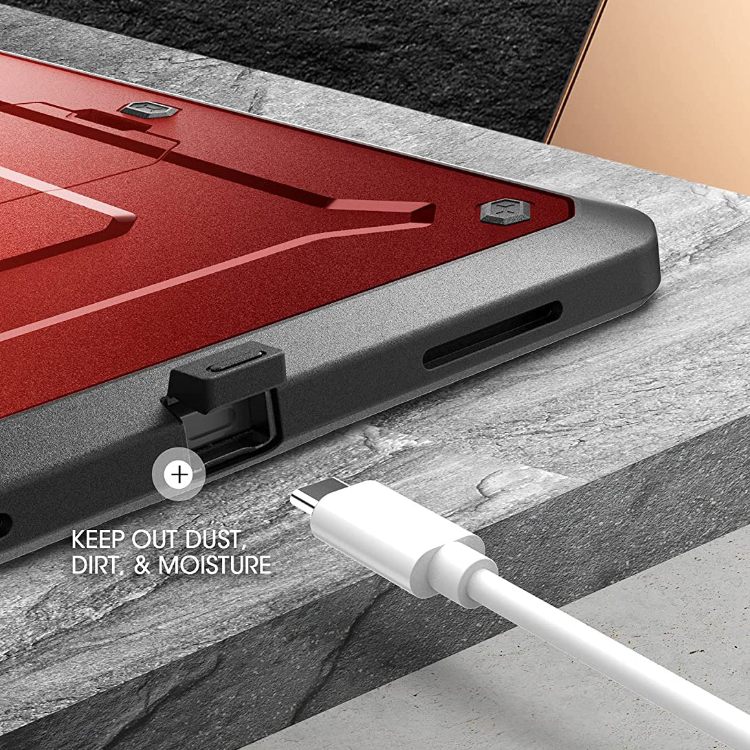 2021 iPad Pro 11 Inch Case - Unicorn Beetle Pro Rugged Protective Cover with Military Drop Protection in Metallic Red | Perfect for Construction, Outdoor Adventures & Heavy-Duty Use