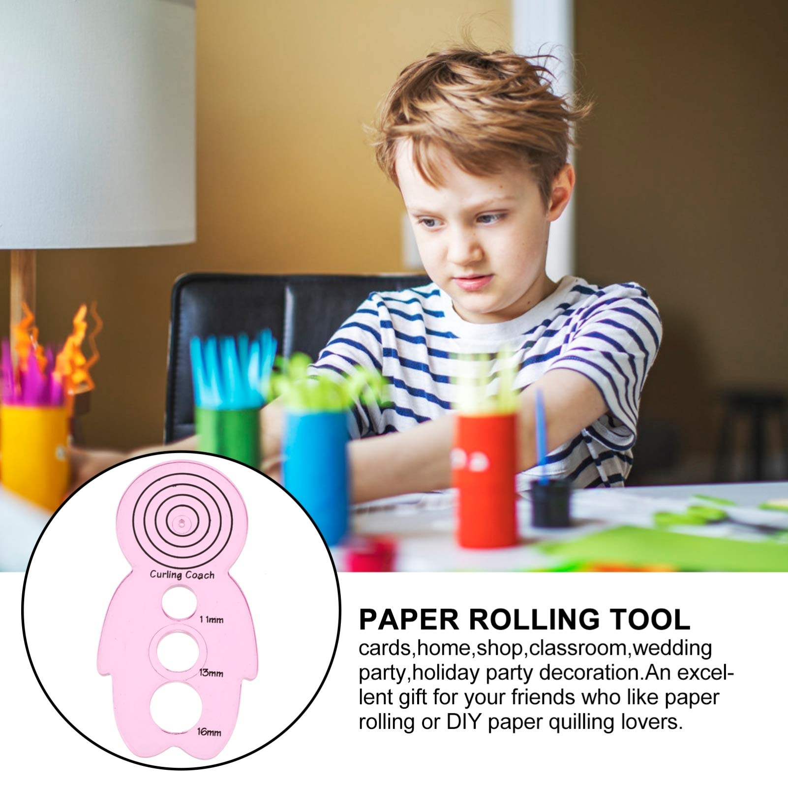 EXCEART 5-Piece Cute Doll-Shaped Paper Quilling Tool Set - Various Sizes for Origami, Paper Rolling & DIY Craft Projects - Perfect for Scrapbooking, Card Making & Home Decor