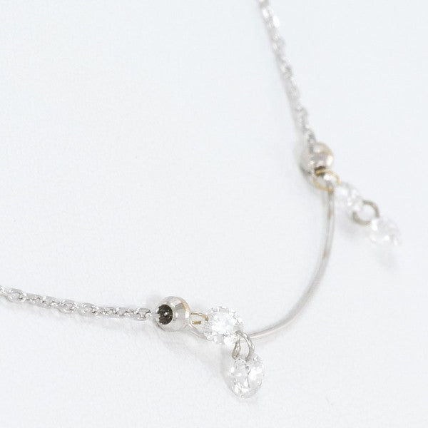 18K White Gold Diamond Necklace for Women - Elegant Pendant Jewelry Gift for Anniversary, Wedding & Special Occasions