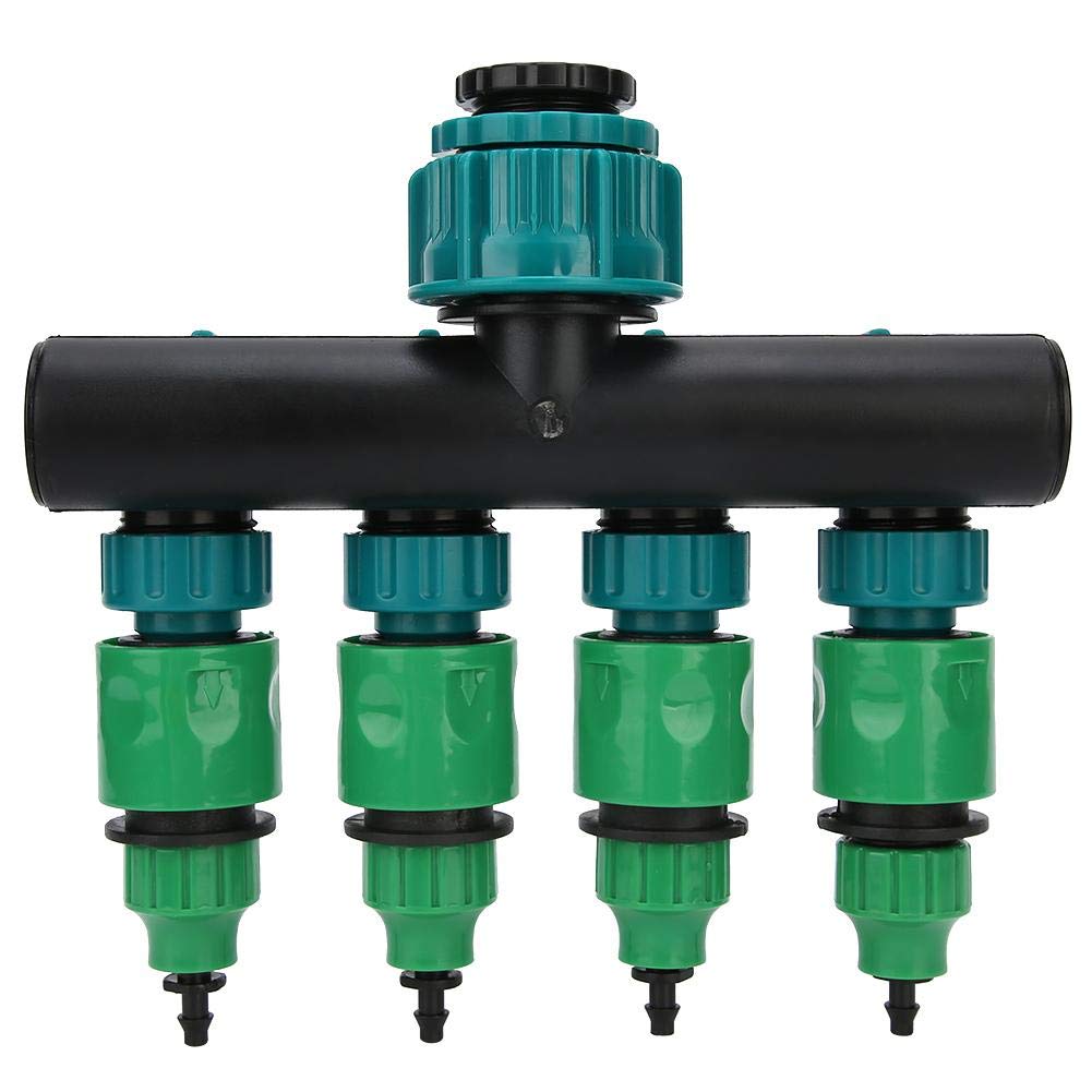4-Way Garden Hose Splitter with 1/4