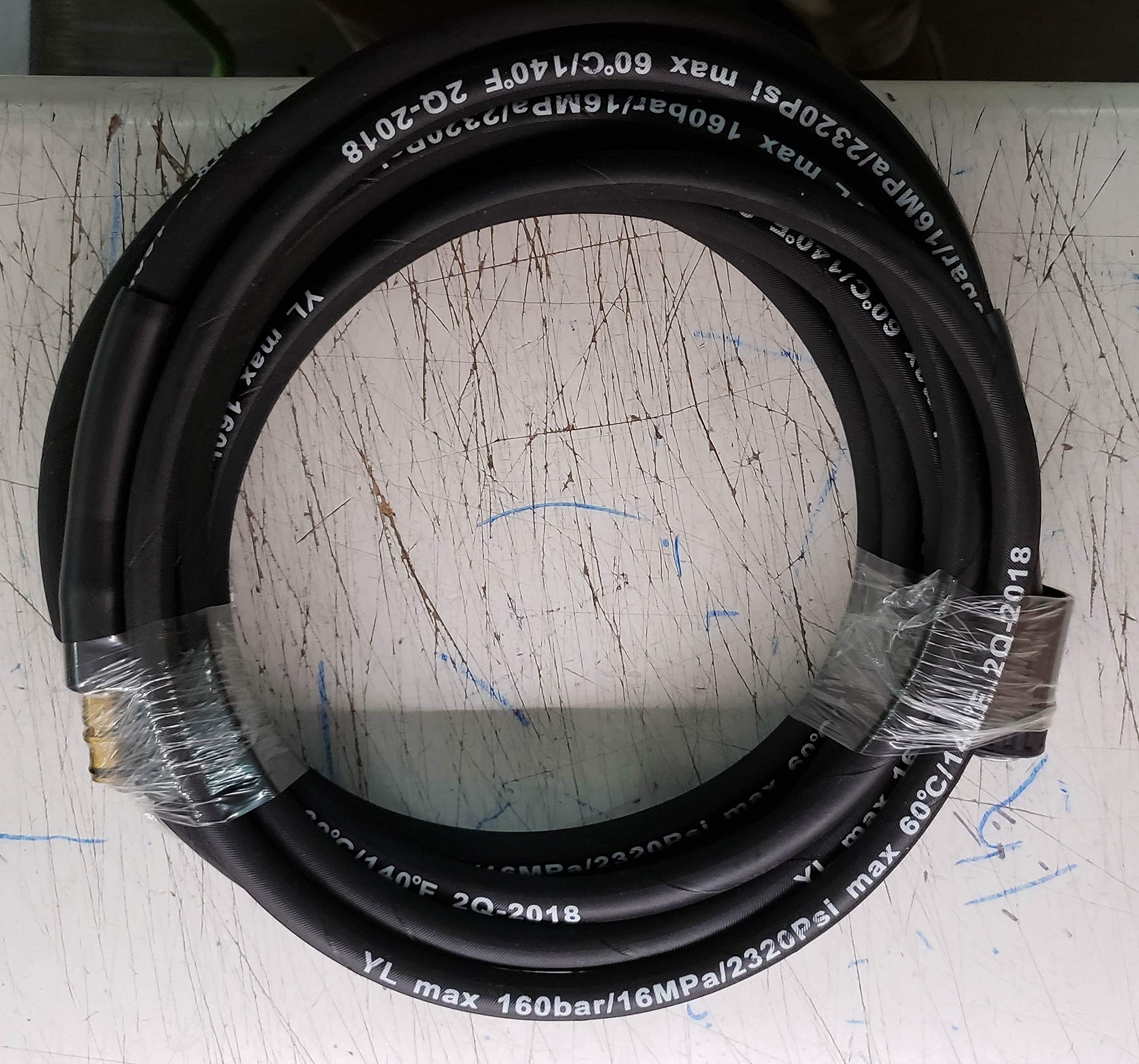Upgraded AR41839 High-Pressure Hose by Annovi Reverberi - Black Replacement for AR383 - Perfect for Pressure Washers, Car Washing & Outdoor Cleaning