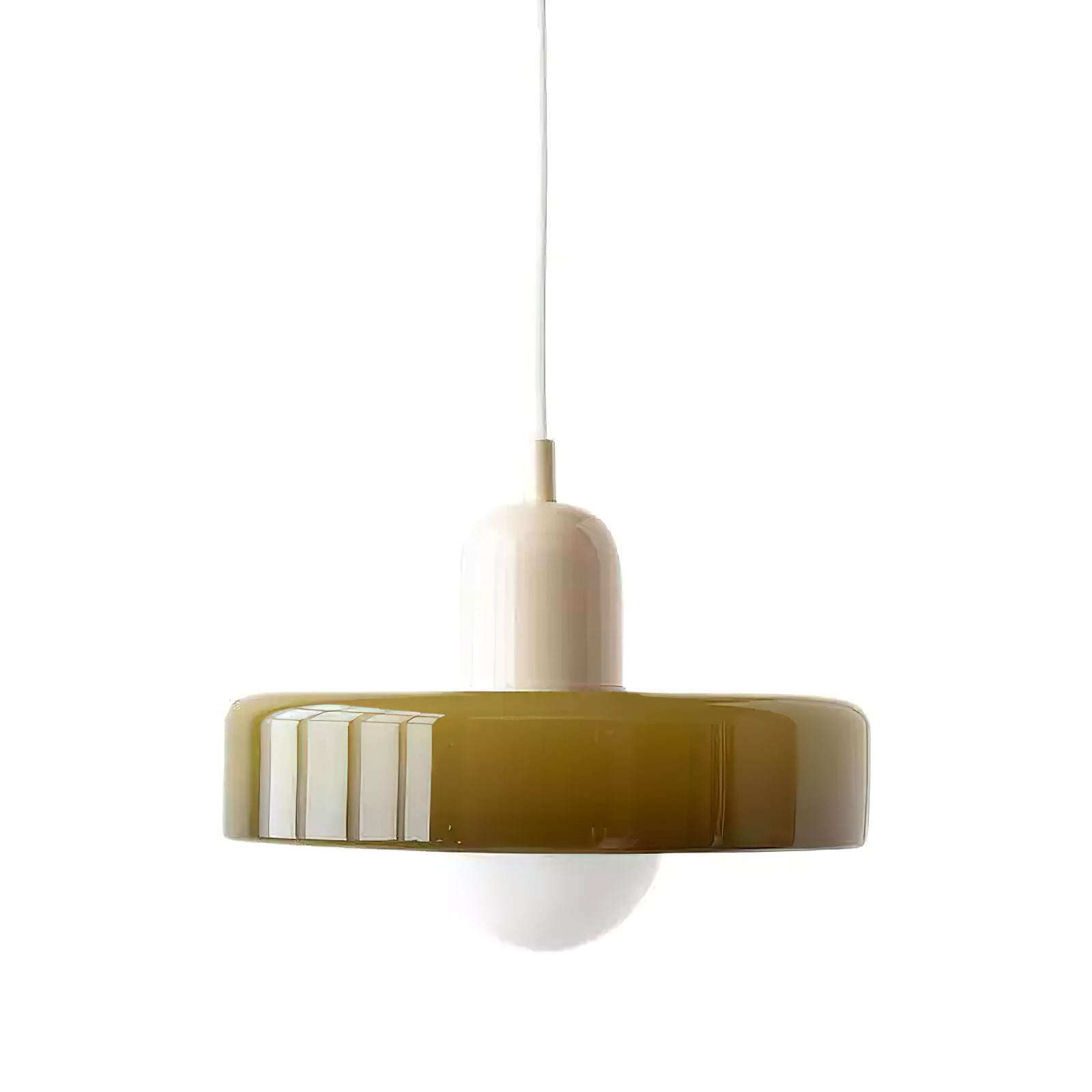 Modern Disc Orb Pendant Light Fixture - Sleek Minimalist Ceiling Lighting for Dining Room, Kitchen, Bedroom & Living Room Decor