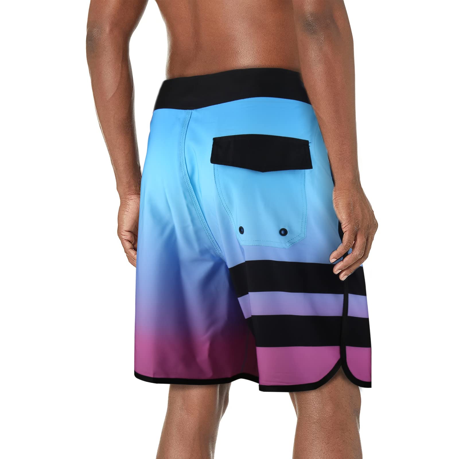 BOOMCOOL Men's Swim Trunks 2-Pack - Quick Dry Swim Shorts, Board Shorts & Beach Shorts for Men | Funny Bathing Suits for Swimming, Surfing & Summer Vacations
