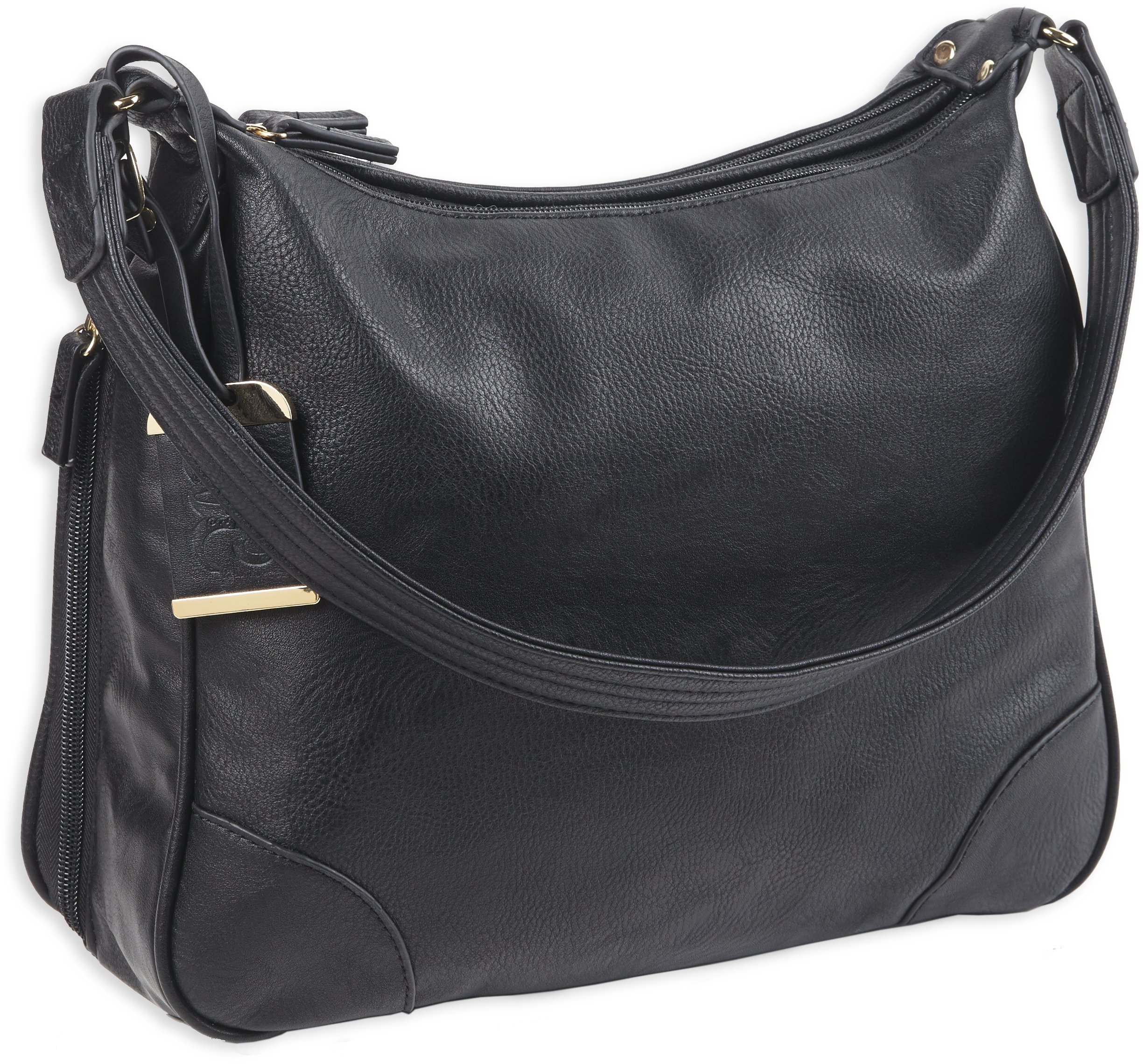 Bulldog Cases Hobo Style Purse with Concealed Carry Holster - Stylish Crossbody Bag for Women with Hidden Gun Pocket | Perfect for Everyday Carry, Travel & Self Defense
