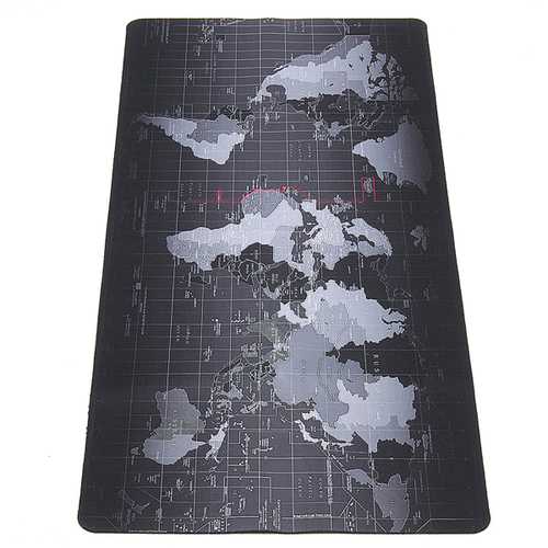 800x300x2mm Large World Map Mouse Pad for Laptop & Desktop - Perfect for Office, Gaming, and Travel Enthusiasts