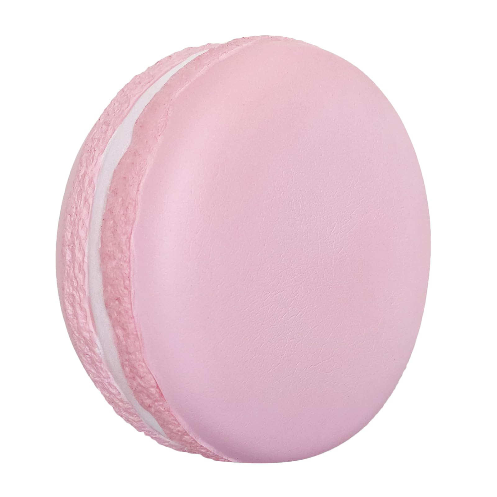 Giant Macaron Slow Rising Squishy Toy - Jumbo Kawaii Stress Relief Squishies for Kids, Birthday Gift for Girls & Boys (Pink) - Perfect for Party Favors, Classroom Rewards & Sensory Play
