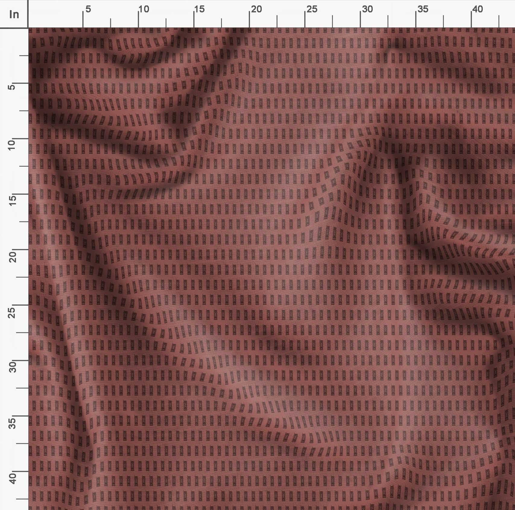 Soimoi Brown Polyester Crepe Fabric by The Yard - 42 Inch Wide Urban Tapestry Architectural Print Fabric for Dresses, Curtains & Home Decor - Architectural Marvels Woven into Urban Art Textile for Sewing Projects