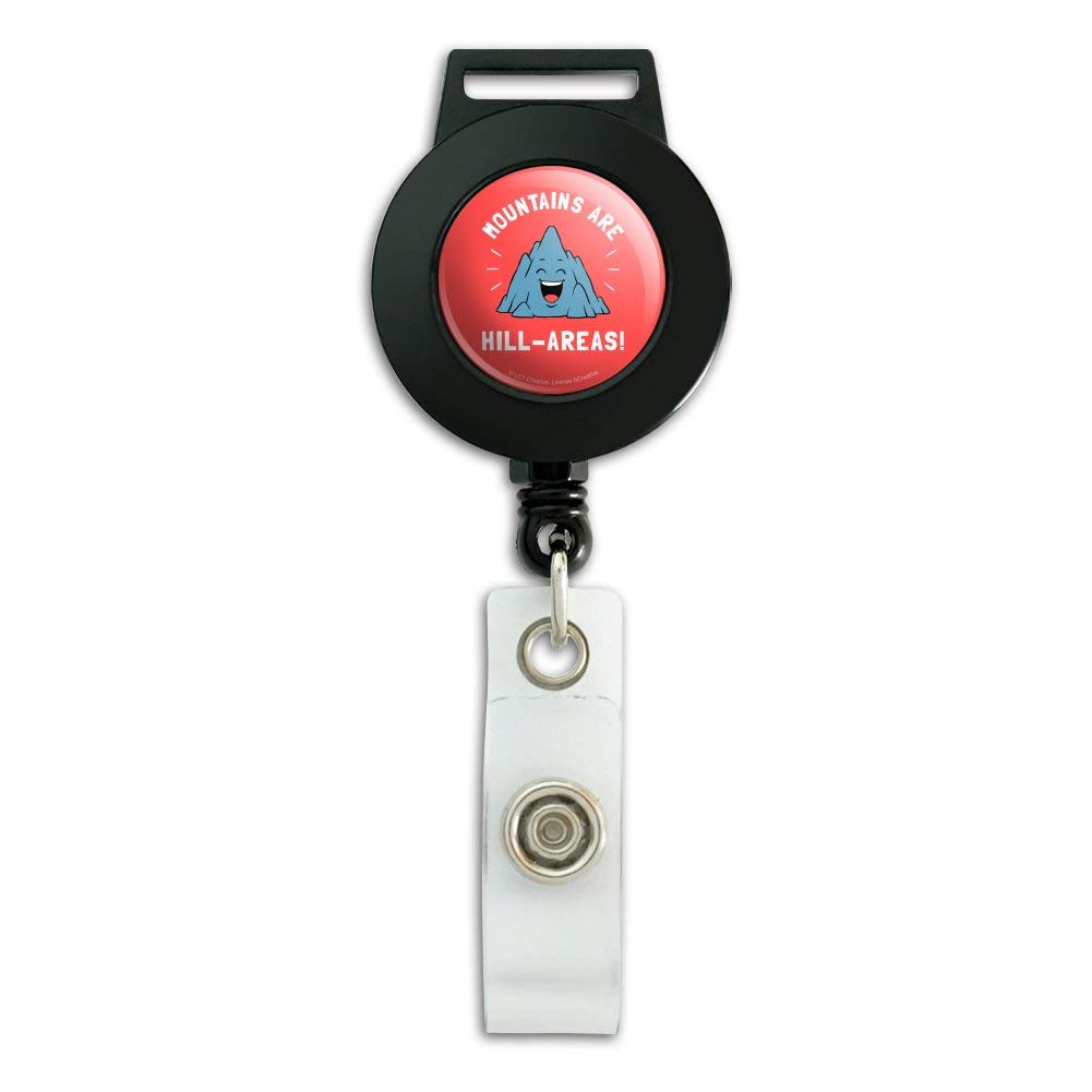 Funny Humor Lanyard Retractable ID Badge Holder for Office & Events