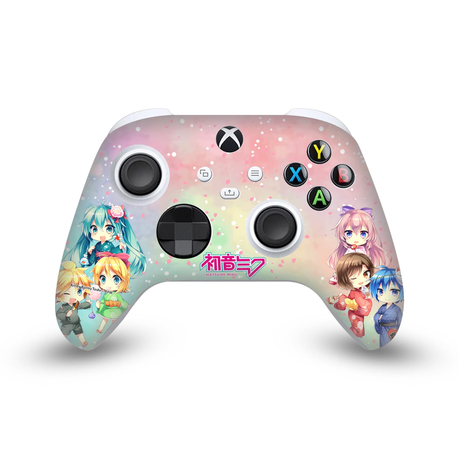 Head Case Designs Officially Licensed Hatsune Miku Vinyl Sticker Decal - Custom Gaming Skin for Xbox Series X/S Controller - Perfect for Anime Fans & Streamers