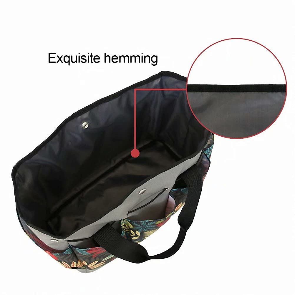 Gardening Tote Bag with Multiple Pockets - Durable Garden Tools Organizer for Outdoor Storage - Perfect for Lawn, Yard & Garden Work (Green Thumb Essential)
