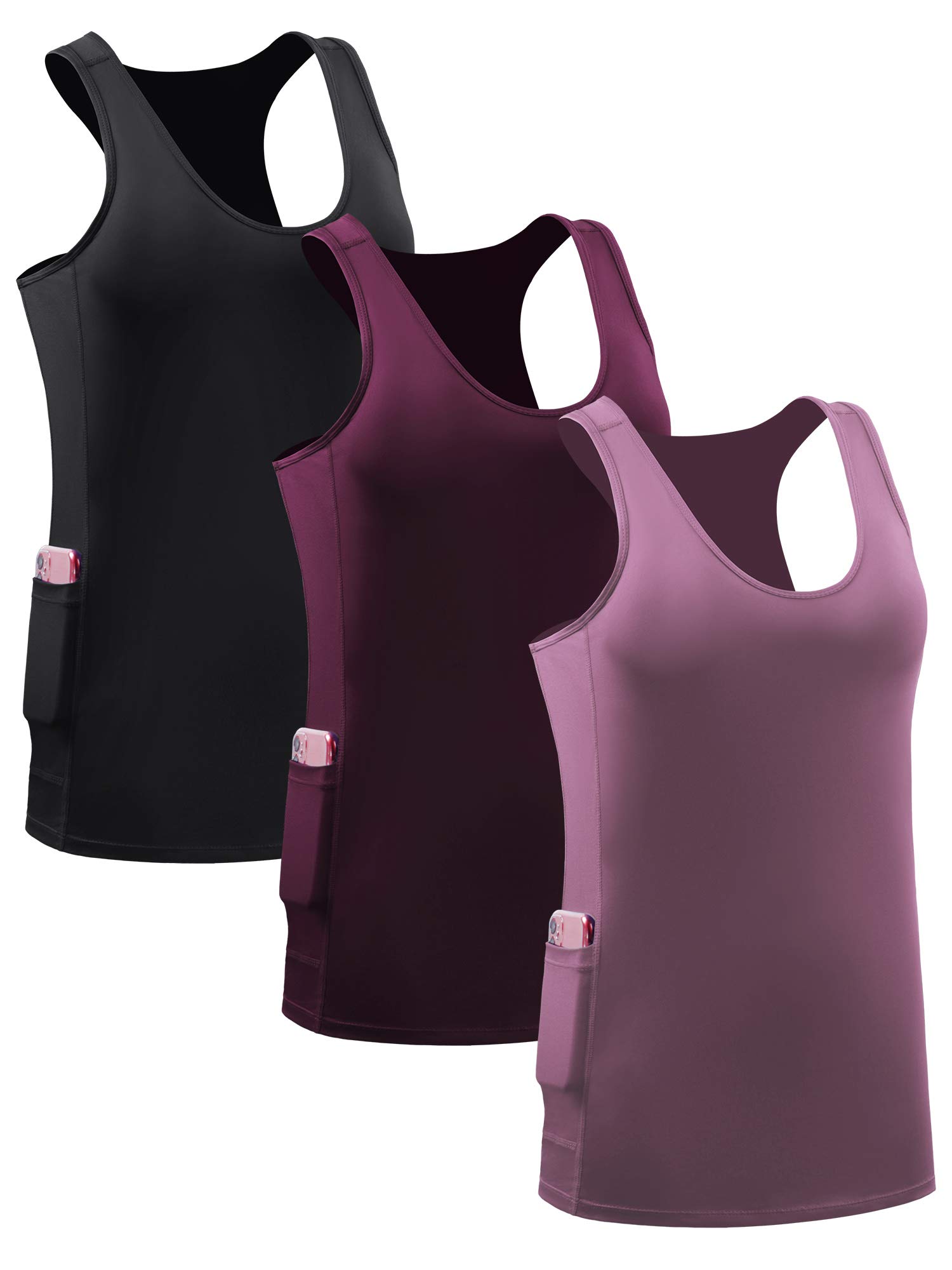 NELEUS Women's Racerback Yoga Tank Top - Breathable Workout Shirt for Yoga, Gym, Running & Fitness | Comfortable Activewear for Women