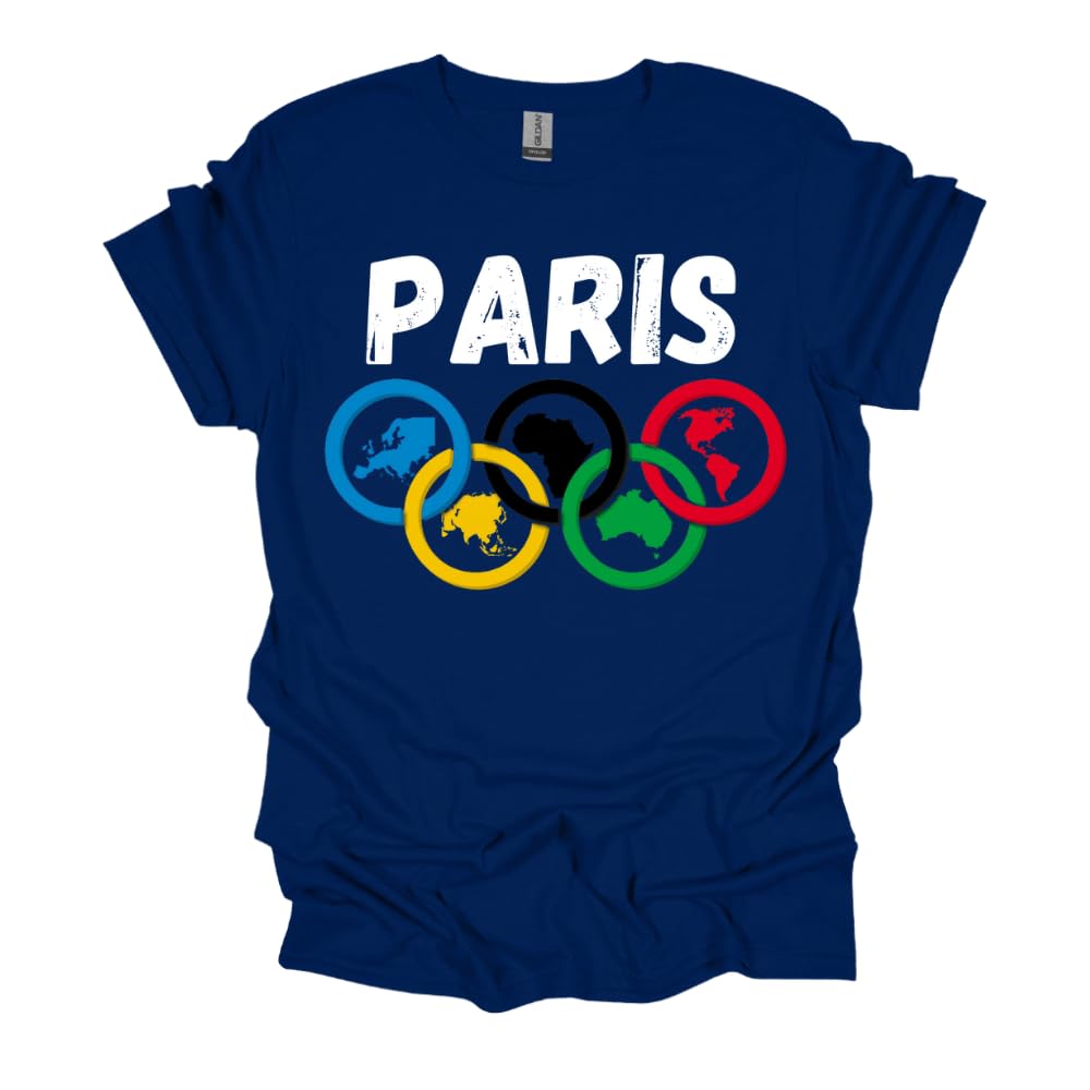 Paris Summer Rings Olympic T-Shirts - Canada Olympic Games Apparel & Clothing for Fans, Athletes & Supporters