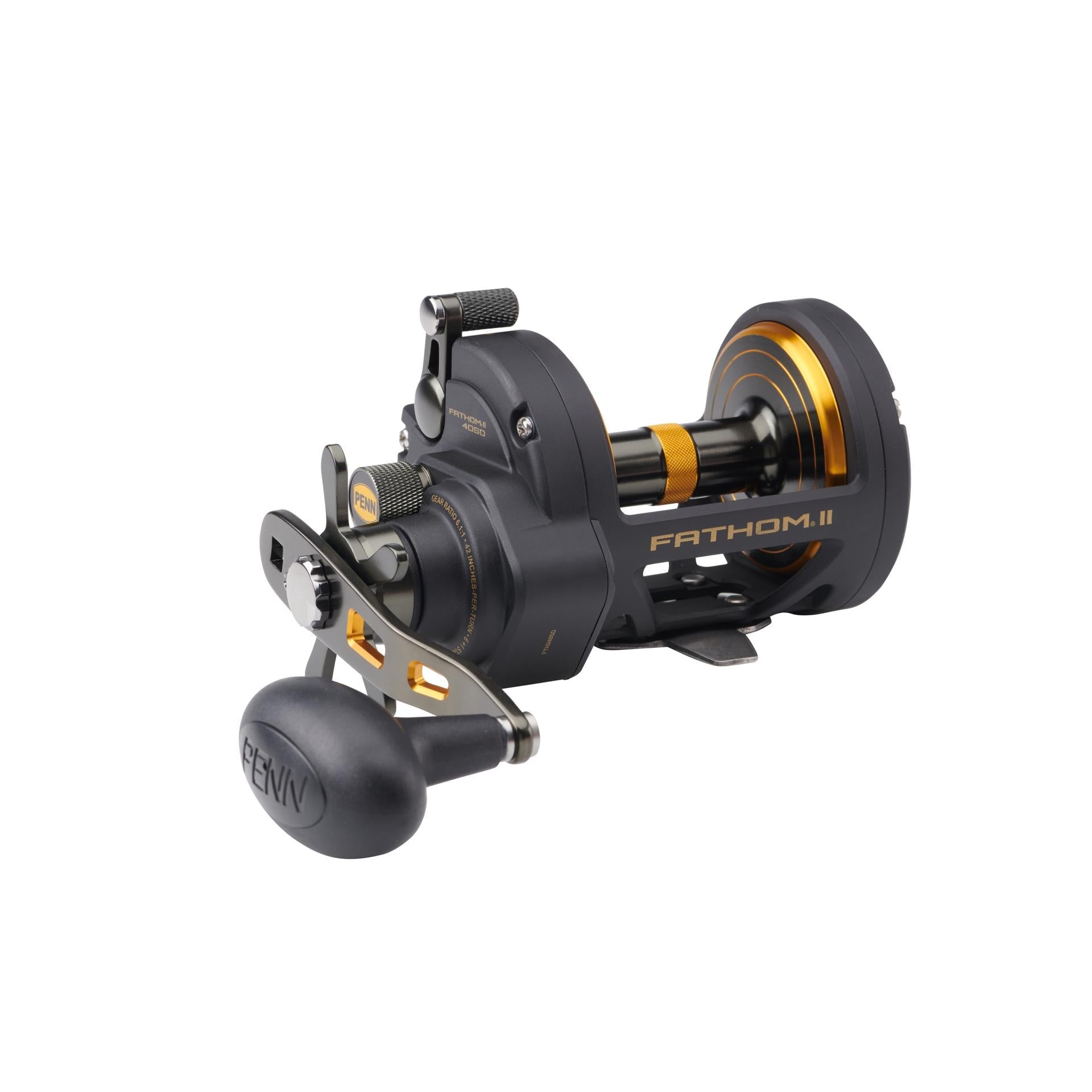 PENN Fathom™ II Star Drag Conventional Fishing Reel - Saltwater & Freshwater Fishing Gear for Offshore, Surf, and Boat Anglers