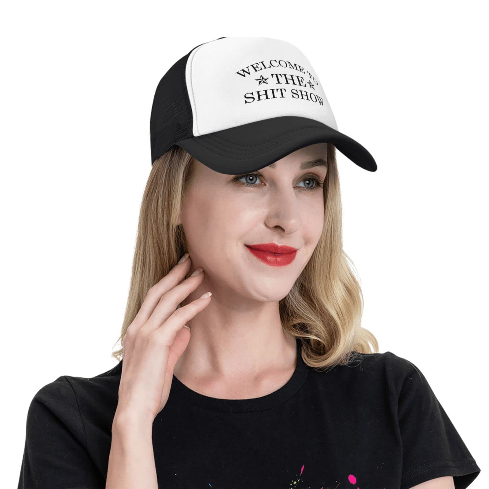 Funny 'Welcome to The Shit Show' Embroidered Dad Hat for Women - Trendy Baseball Cap for Casual Outfits & Bad Days