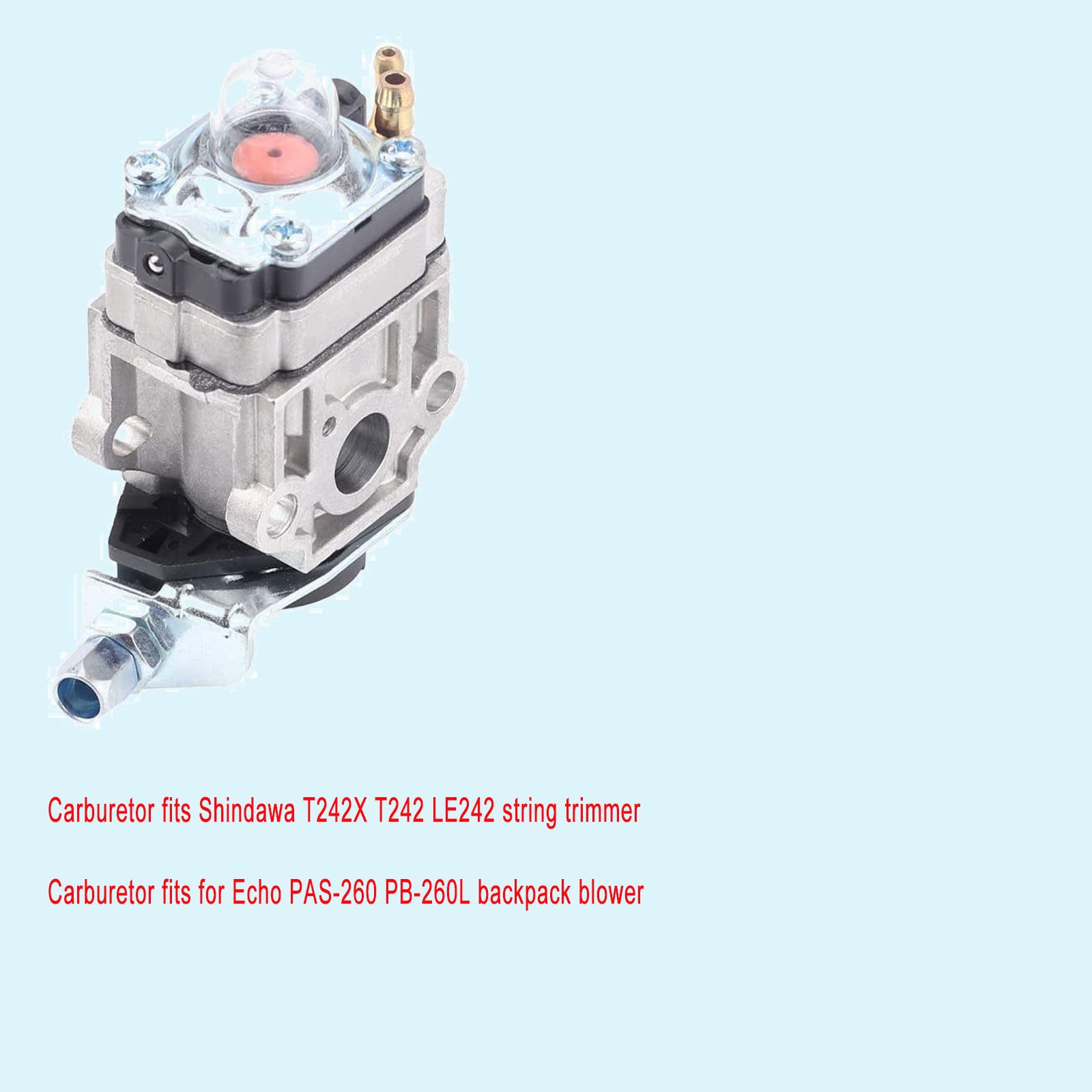 Shindaiwa 62100-81010 Carburetor Replacement for WYK-196 WYJ-138 WYK-186 T242X T242 LE242 - Compatible with Echo PAS-260 PB-260L SRM260 SRM261 String Trimmer & Brushcutter - Perfect for Lawn Maintenance, Landscaping & Yard Work